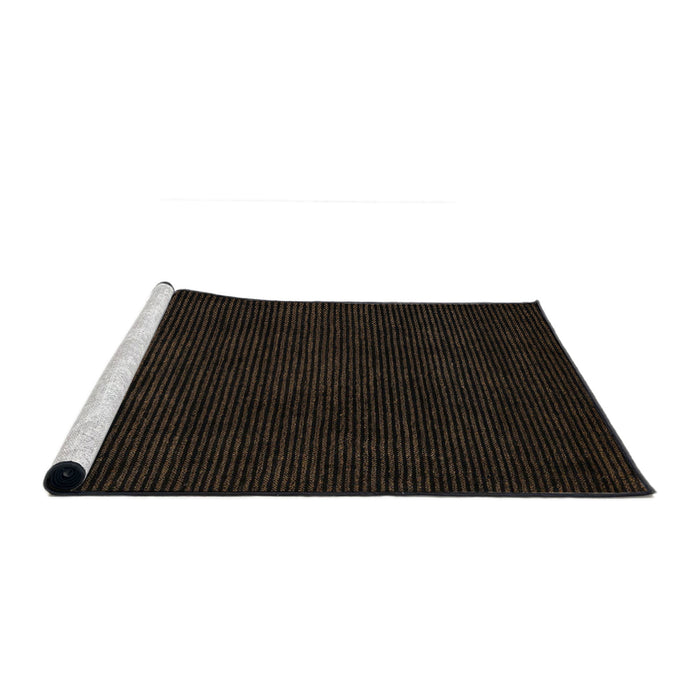 Sideview of Machine Washable Abstract Milk Chocolate Brown Rug, wshabs5445