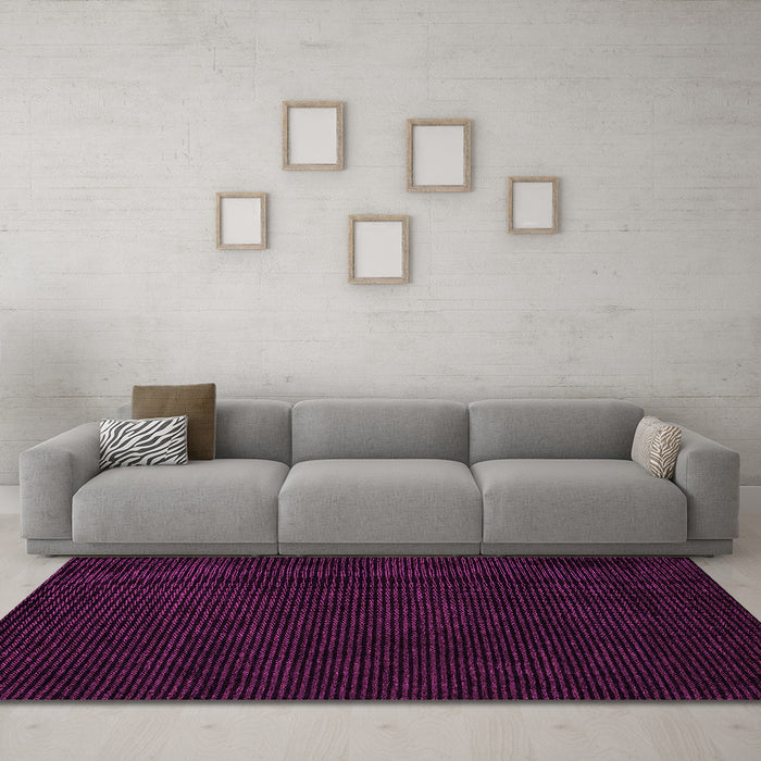 Machine Washable Abstract Pink Modern Rug in a Living Room, wshabs5445pnk