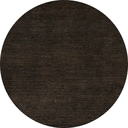 Round Abstract Chocolate Brown Modern Rug, abs5445