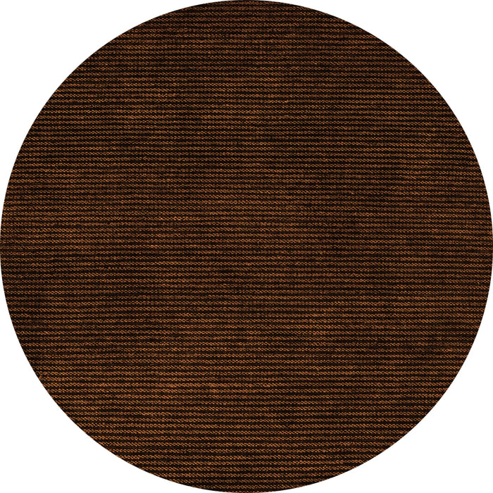 Round Abstract Orange Modern Rug, abs5445org