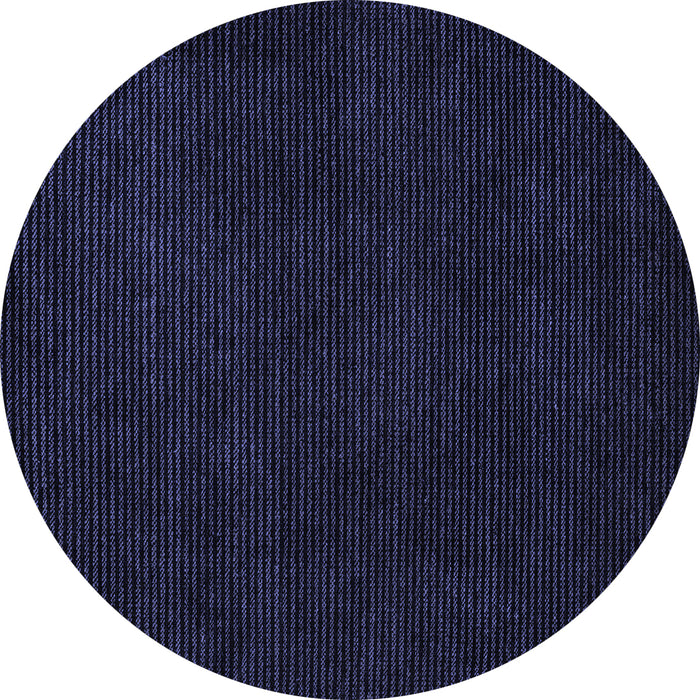 Round Machine Washable Abstract Blue Modern Rug, wshabs5445blu