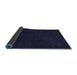 Sideview of Abstract Blue Modern Rug, abs5445blu