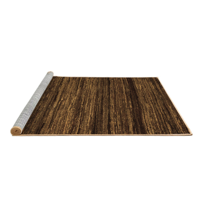 Sideview of Machine Washable Abstract Brown Modern Rug, wshabs5446brn