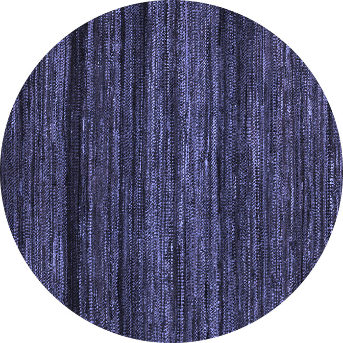 Round Abstract Blue Modern Rug, abs5446blu