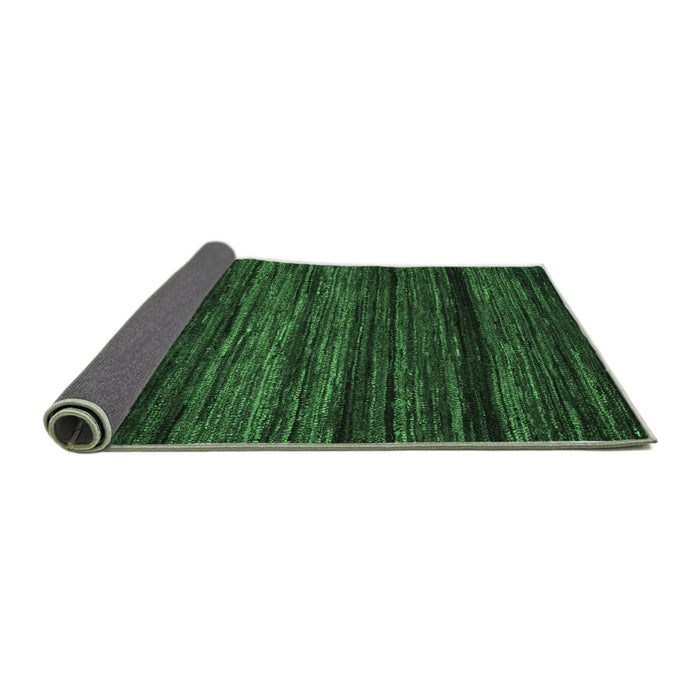 Sideview of Abstract Emerald Green Modern Rug, abs5446emgrn