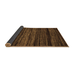 Sideview of Abstract Brown Modern Rug, abs5446brn
