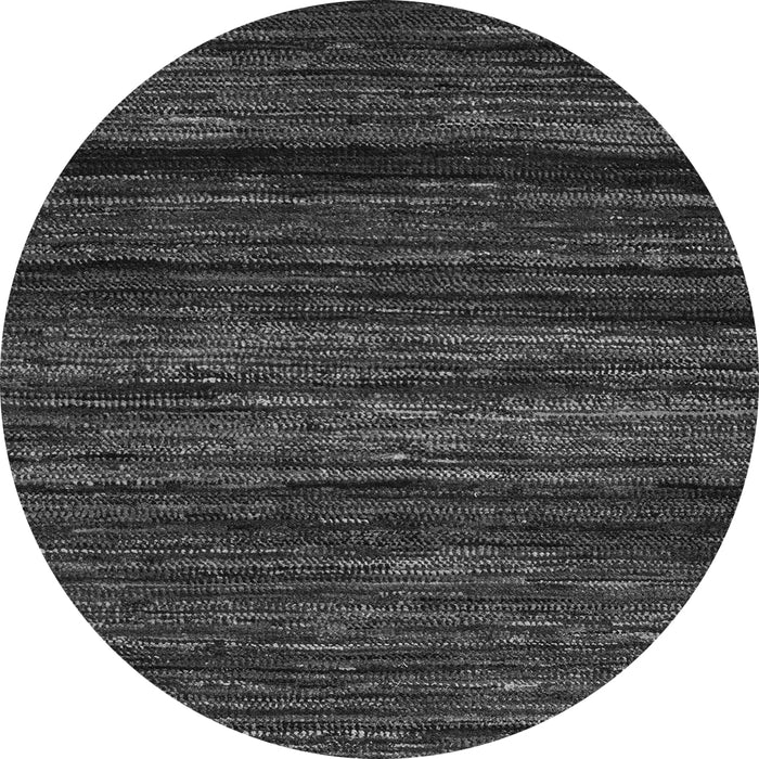 Round Machine Washable Abstract Gray Modern Rug, wshabs5446gry