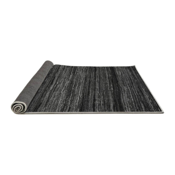 Sideview of Abstract Gray Modern Rug, abs5446gry