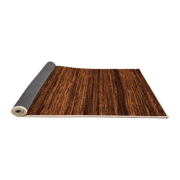 Sideview of Abstract Orange Modern Rug, abs5446org