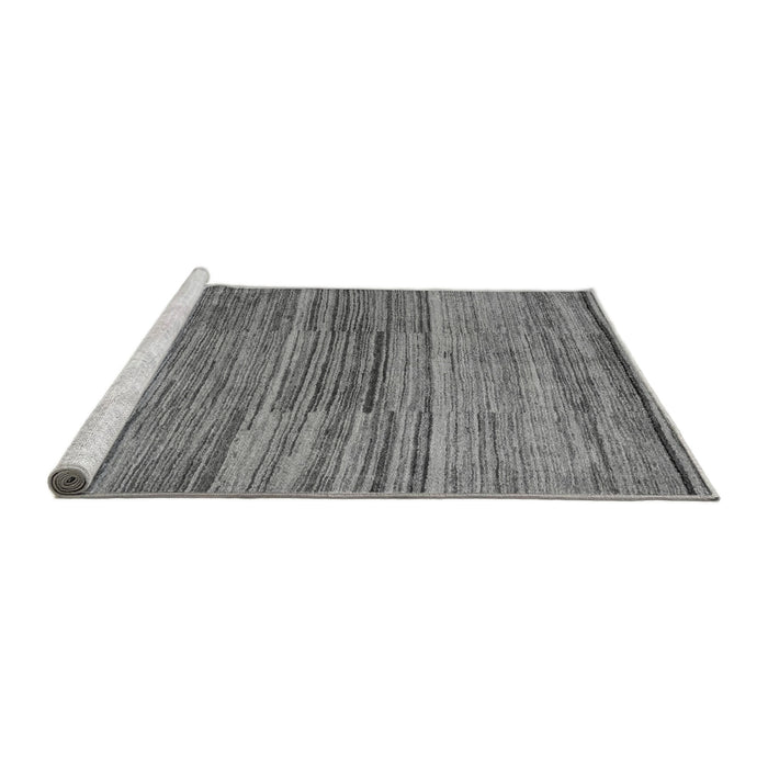 Sideview of Machine Washable Abstract Gray Modern Rug, wshabs5447gry
