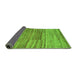 Sideview of Abstract Green Modern Rug, abs5447grn