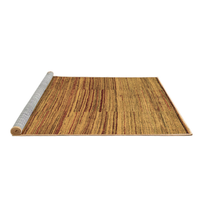 Sideview of Machine Washable Abstract Brown Modern Rug, wshabs5447brn