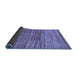 Sideview of Abstract Blue Modern Rug, abs5447blu