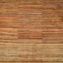 Square Machine Washable Abstract Orange Rug, wshabs5447