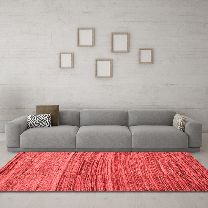 Modern Red Washable Rugs