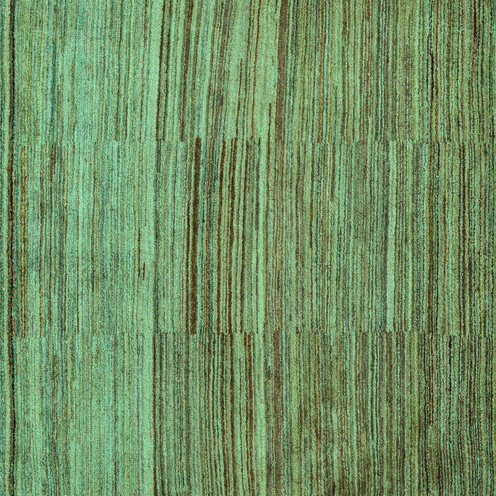 Square Machine Washable Abstract Turquoise Modern Area Rugs, wshabs5447turq