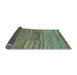 Sideview of Abstract Light Blue Modern Rug, abs5447lblu