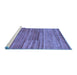 Sideview of Machine Washable Abstract Blue Modern Rug, wshabs5447blu