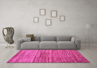 Machine Washable Abstract Pink Modern Rug, wshabs5447pnk