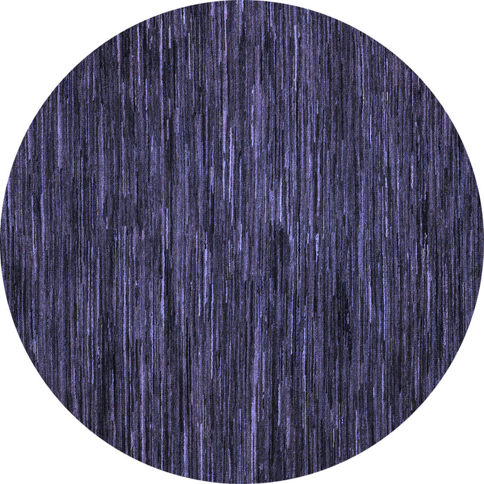 Round Abstract Blue Modern Rug, abs5448blu