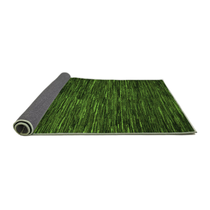 Sideview of Abstract Green Modern Rug, abs5448grn