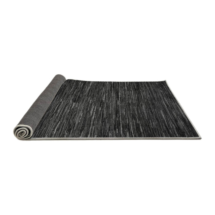 Sideview of Abstract Gray Modern Rug, abs5448gry