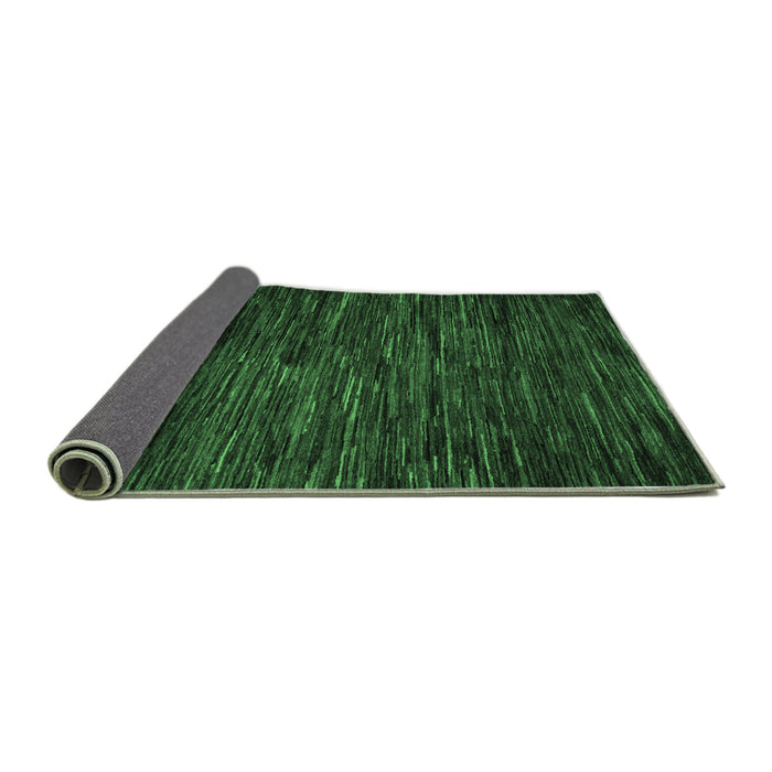 Sideview of Abstract Emerald Green Modern Rug, abs5448emgrn