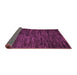 Sideview of Abstract Purple Modern Rug, abs5448pur