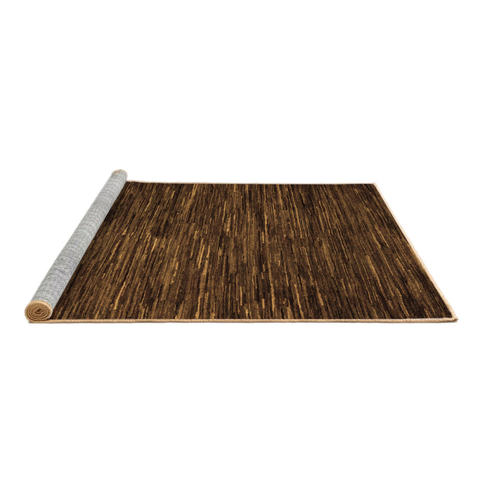 Sideview of Machine Washable Abstract Brown Modern Rug, wshabs5448brn