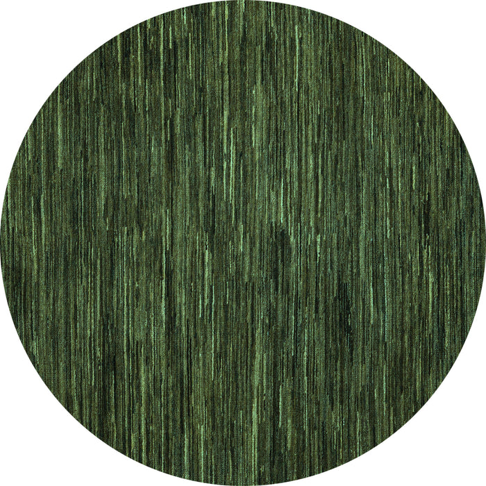 Round Abstract Turquoise Modern Rug, abs5448turq