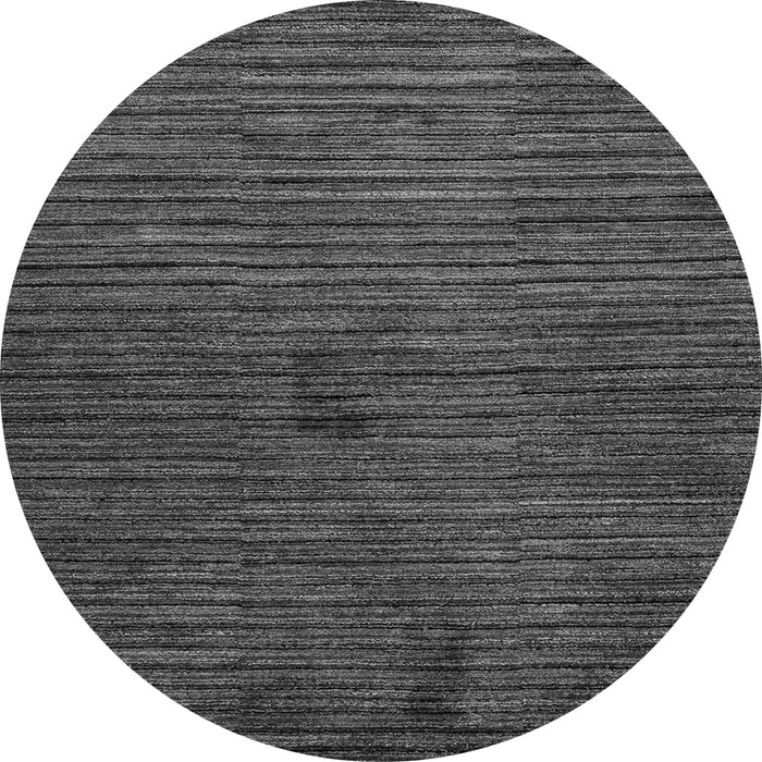 Round Abstract Gray Modern Rug, abs5449gry