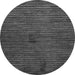 Round Abstract Gray Modern Rug, abs5449gry