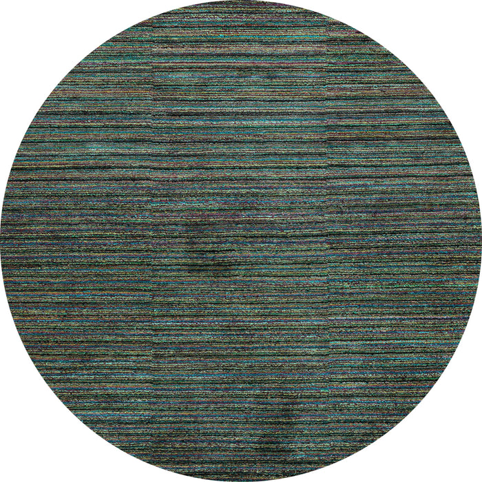 Round Machine Washable Abstract Light Blue Modern Rug, wshabs5449lblu