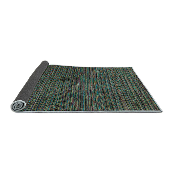 Sideview of Abstract Light Blue Modern Rug, abs5449lblu