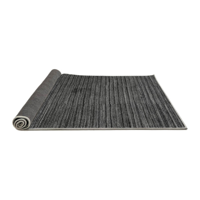 Sideview of Abstract Gray Modern Rug, abs5449gry