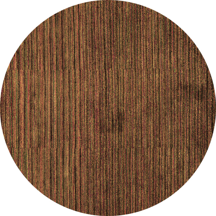 Round Machine Washable Abstract Brown Modern Rug, wshabs5449brn