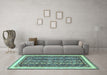 Machine Washable Abstract Light Blue Modern Rug in a Living Room, wshabs544lblu