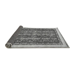 Sideview of Abstract Gray Modern Rug, abs544gry