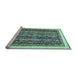 Sideview of Machine Washable Abstract Light Blue Modern Rug, wshabs544lblu