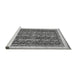 Sideview of Machine Washable Abstract Gray Modern Rug, wshabs544gry