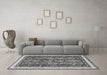 Machine Washable Abstract Gray Modern Rug in a Living Room,, wshabs544gry