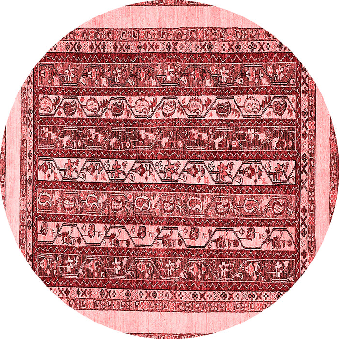 Machine Washable Abstract Red Modern Rug, wshabs544red