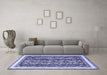 Machine Washable Abstract Blue Modern Rug in a Living Room, wshabs544blu