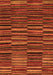 Machine Washable Abstract Orange Modern Area Rugs, wshabs5450org