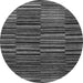 Round Abstract Gray Modern Rug, abs5450gry