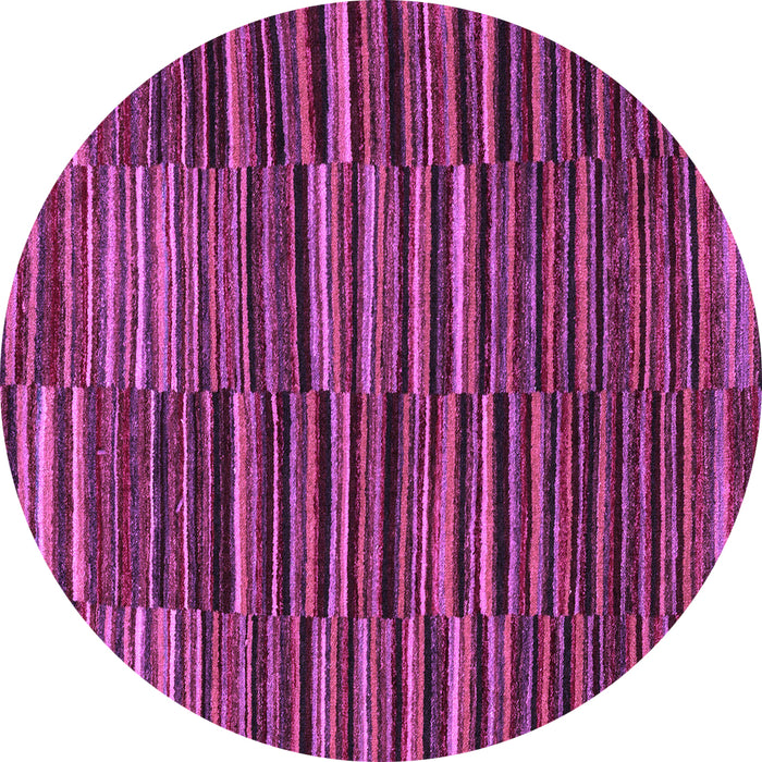 Round Abstract Purple Modern Rug, abs5450pur
