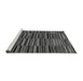 Sideview of Machine Washable Abstract Gray Modern Rug, wshabs5450gry