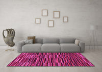 Machine Washable Abstract Pink Modern Rug, wshabs5450pnk