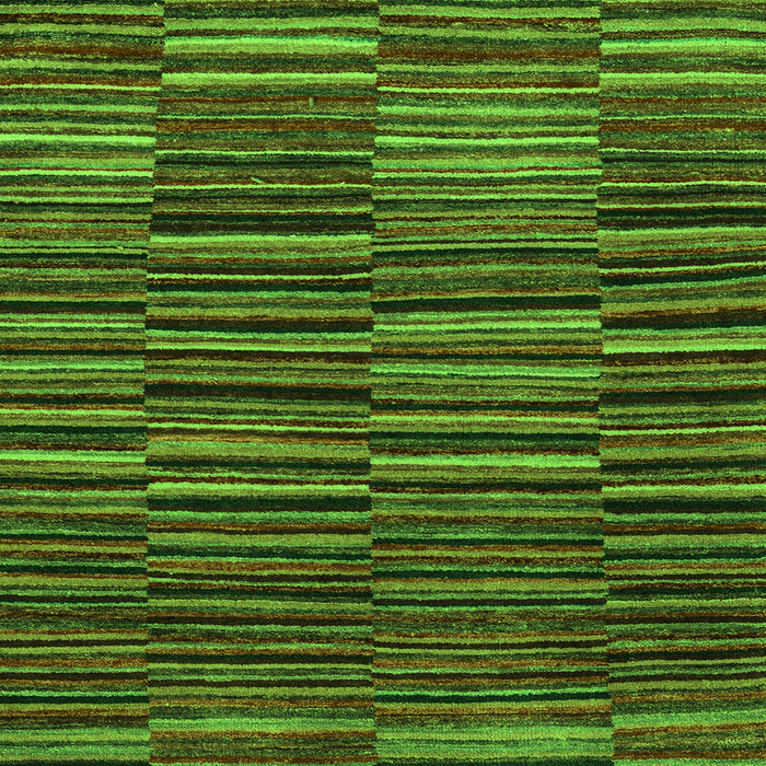Square Abstract Green Modern Rug, abs5450grn
