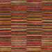 Square Abstract Saffron Red Modern Rug, abs5450